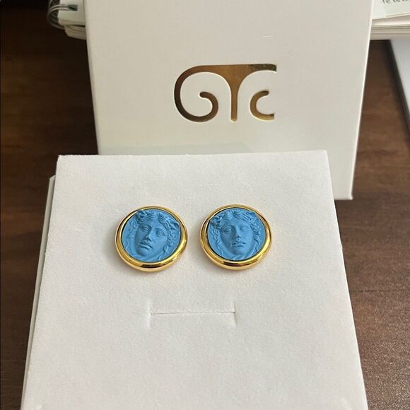 NEW GrandTour Collection Gioielli Italian Cufflink Medusa Set - Picture 1 of 6